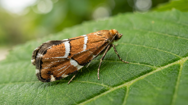 papillons mineurs de feuilles de châtaignier