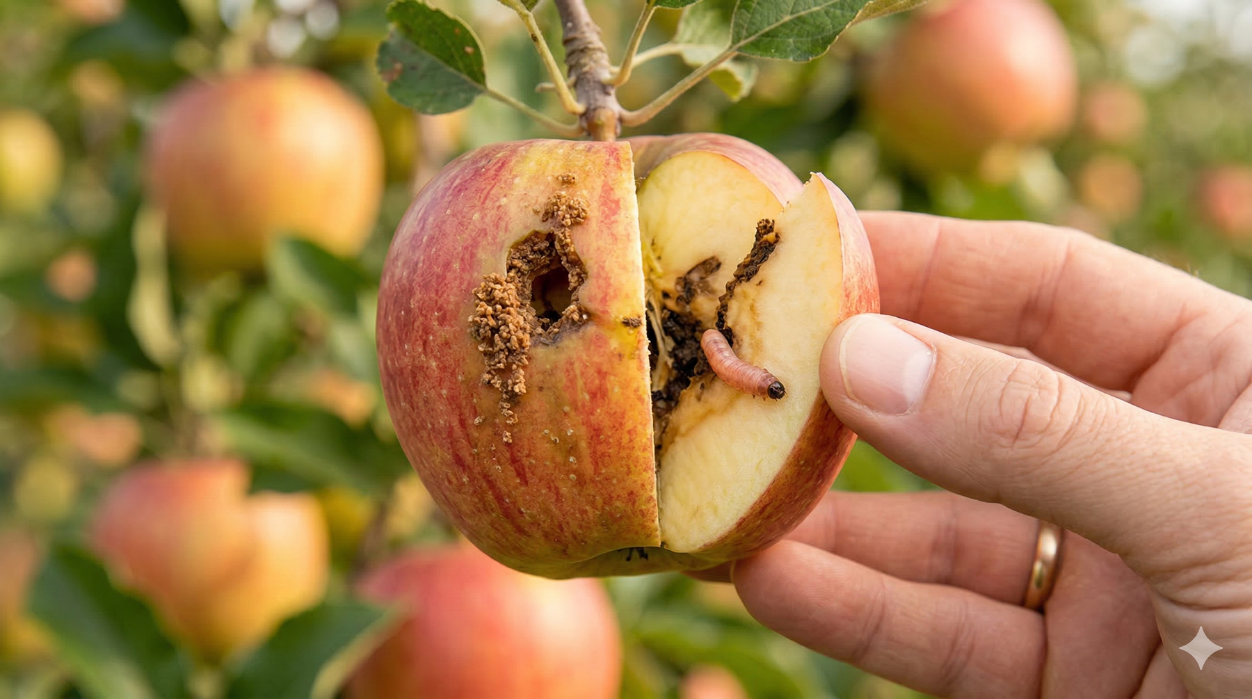 Reconnaître les dégâts causés par le carpocapse des pommes : caractéristiques, photos et liste de contrôle