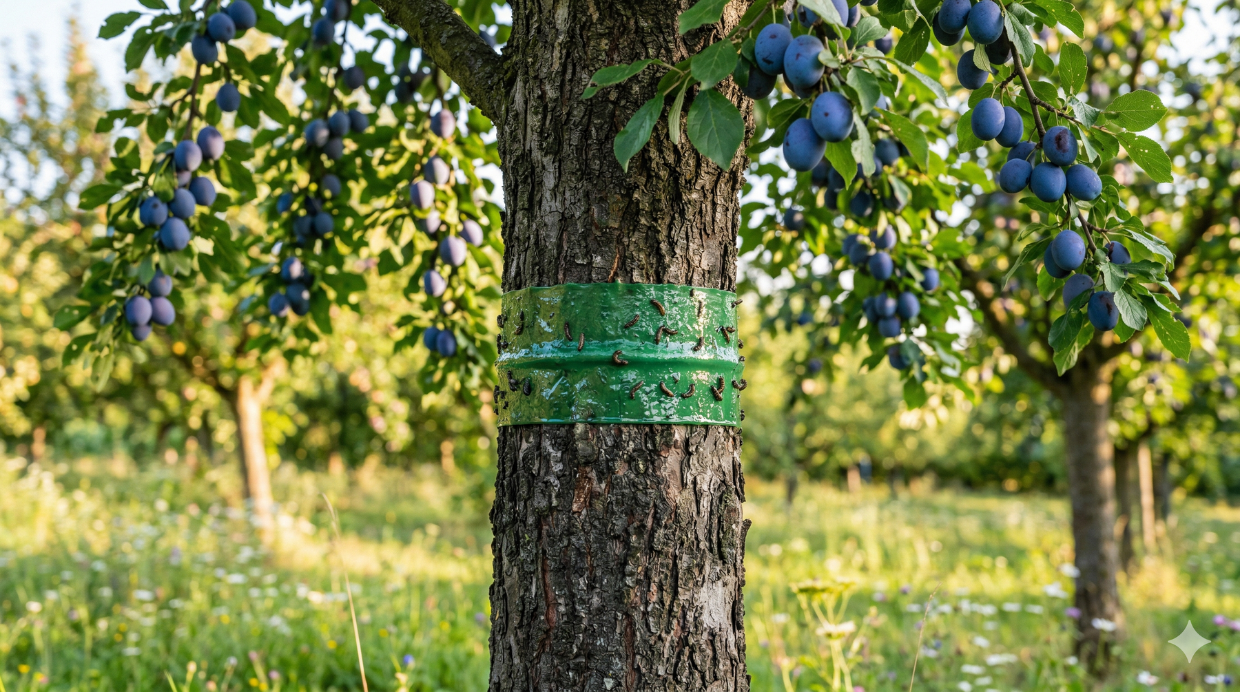 Anneau de colle contre la teigne du prunier : voici comment protéger efficacement vos prunes des asticots