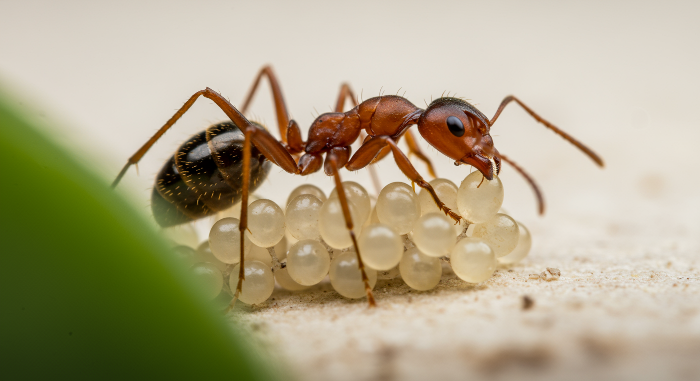 Œufs de fourmis : Développement et aspect