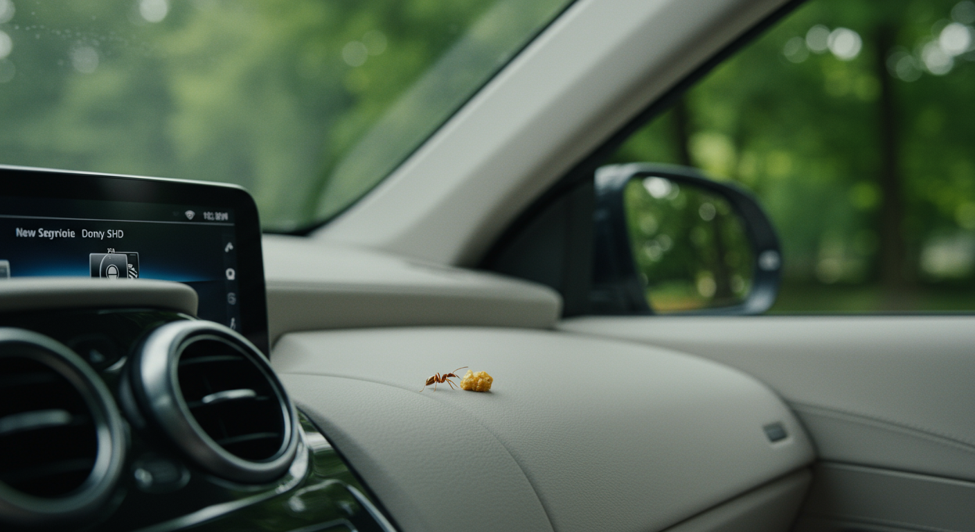 Fourmis dans la voiture : contrôle et prévention