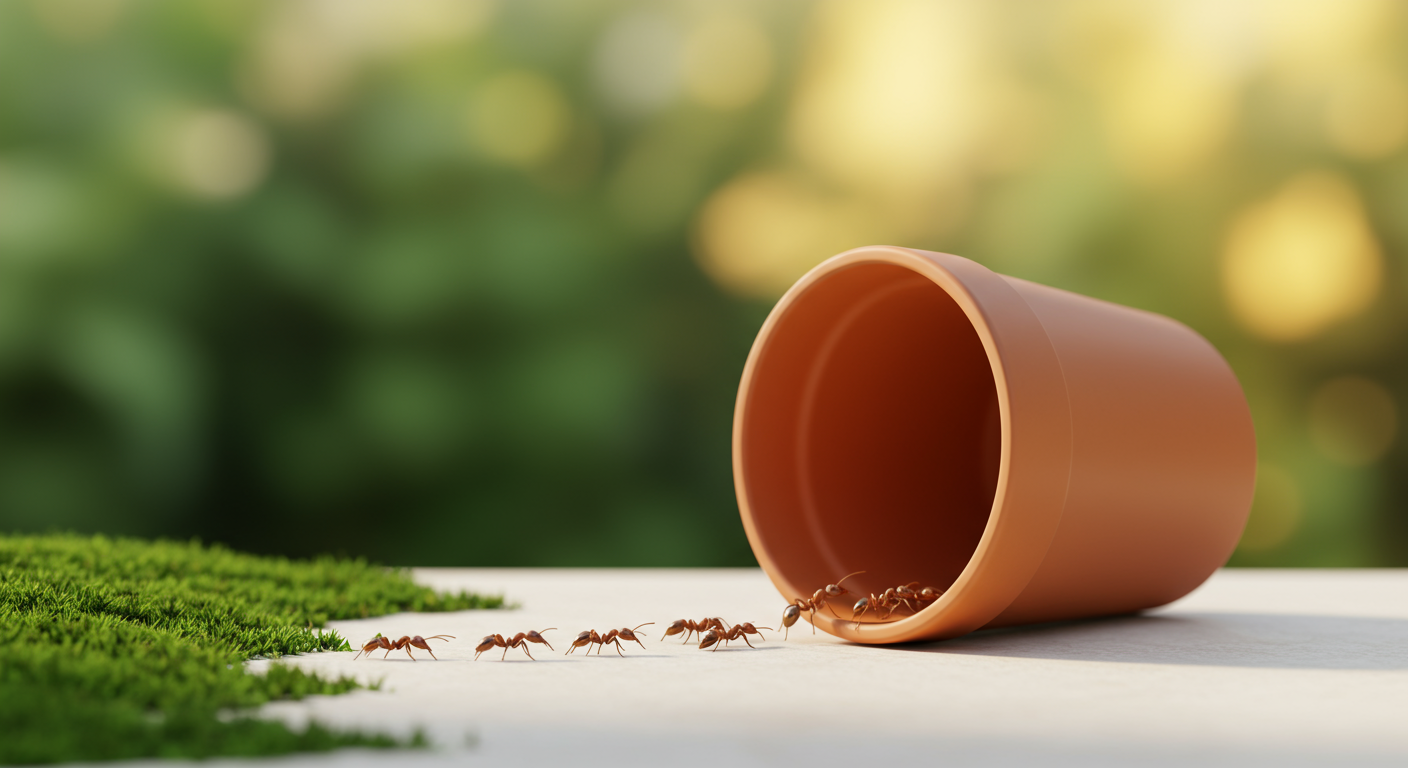 Déplacement des fourmis : méthodes douces