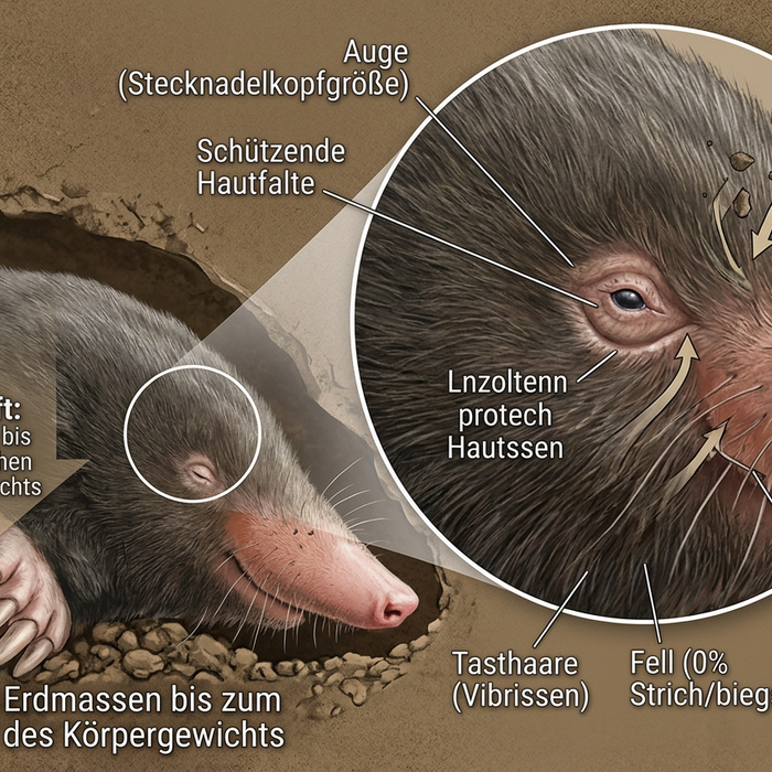 Mécanismes de protection de l'œil taupe