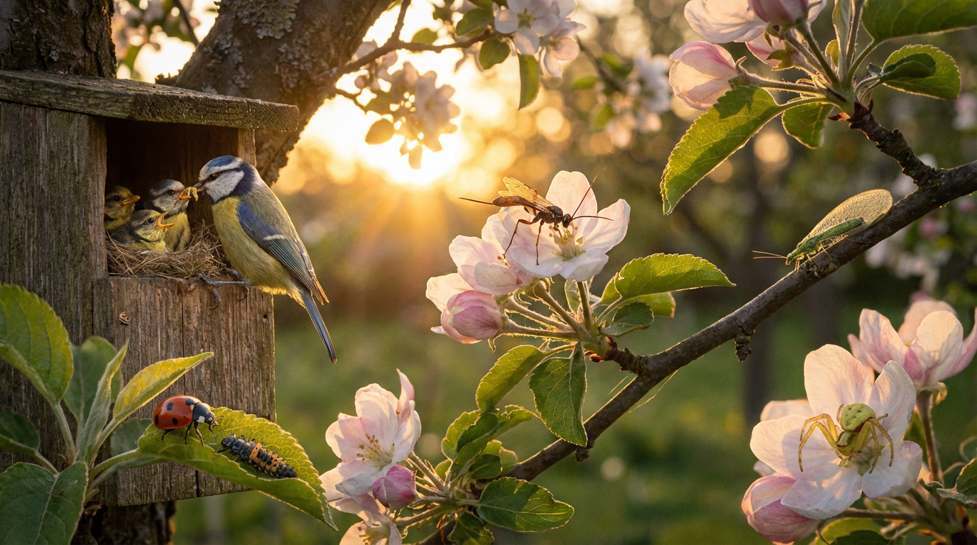 Ennemis des cueilleurs de fleurs de pommier : adversaires naturels dans la culture fruitière