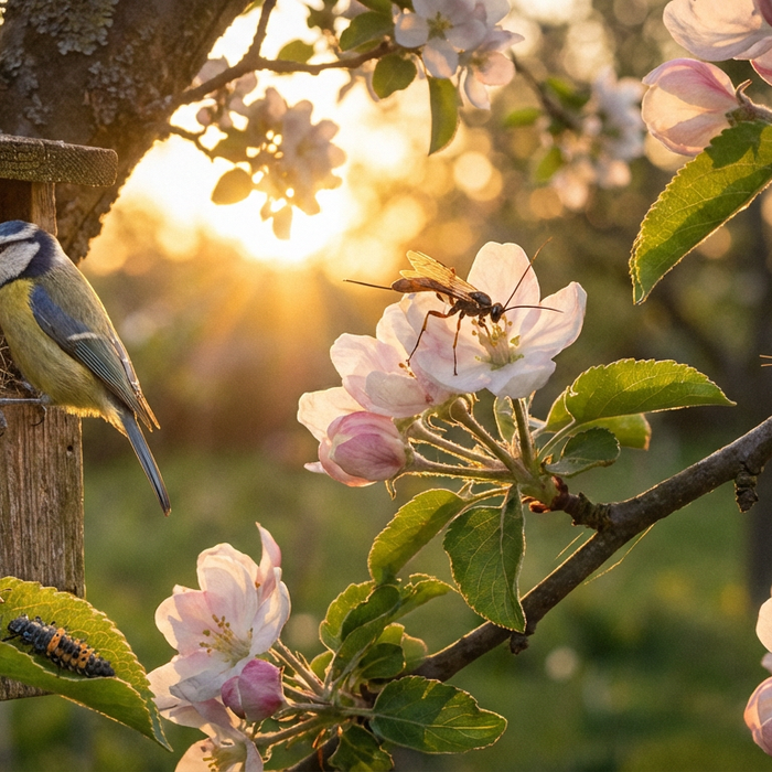 Ennemis des cueilleurs de fleurs de pommier : adversaires naturels dans la culture fruitière