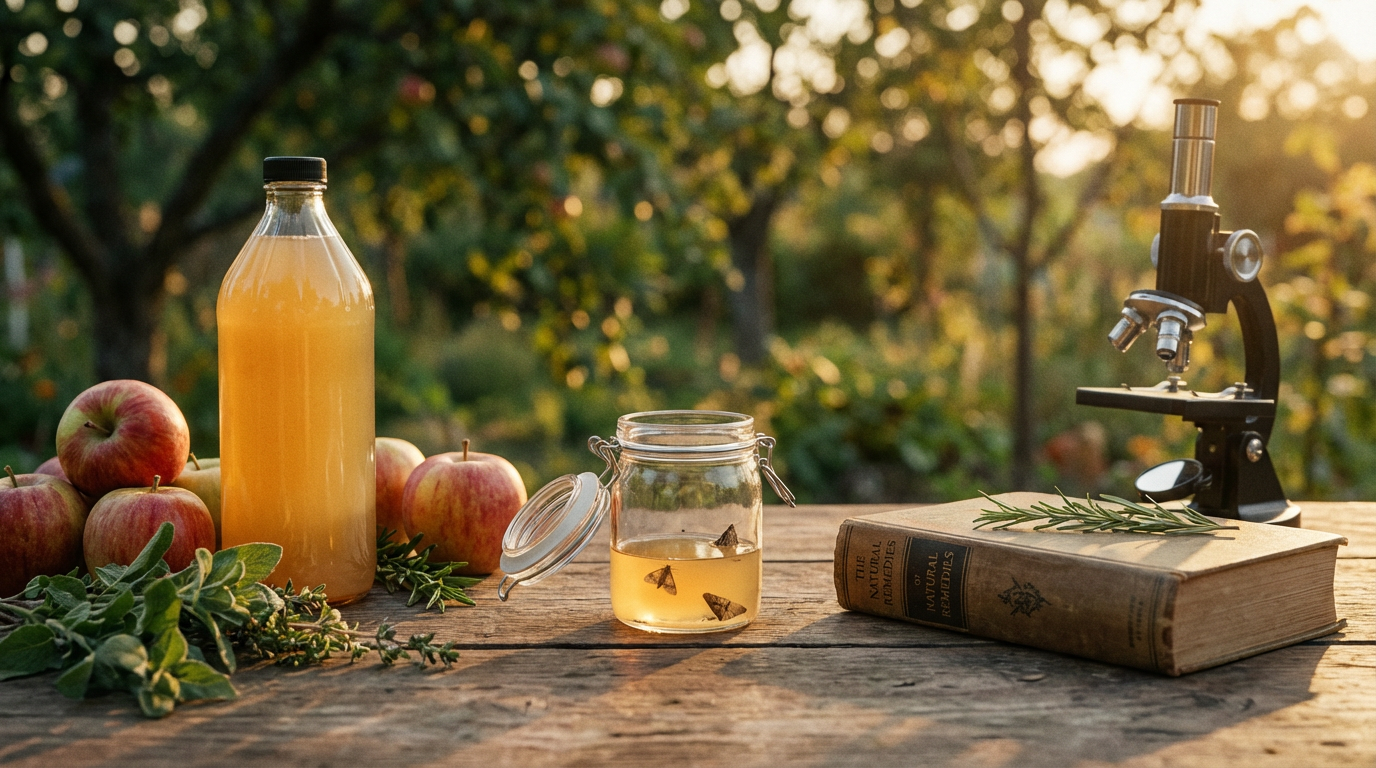 Vinaigre de cidre de pomme contre les mites : le remède maison expliqué scientifiquement