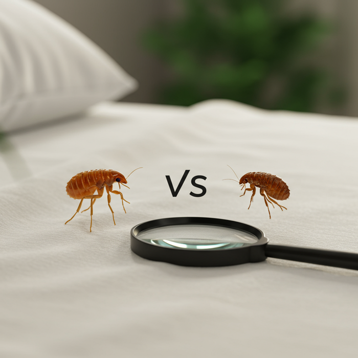 Bettwanzen und Flöhe: Unterschiede und Gemeinsamkeiten