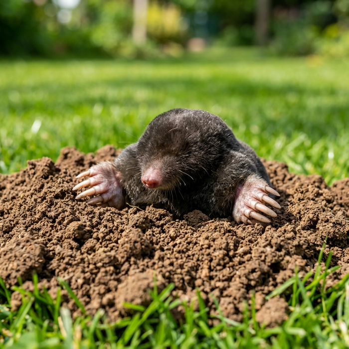 Anatomie et habitat de la taupe