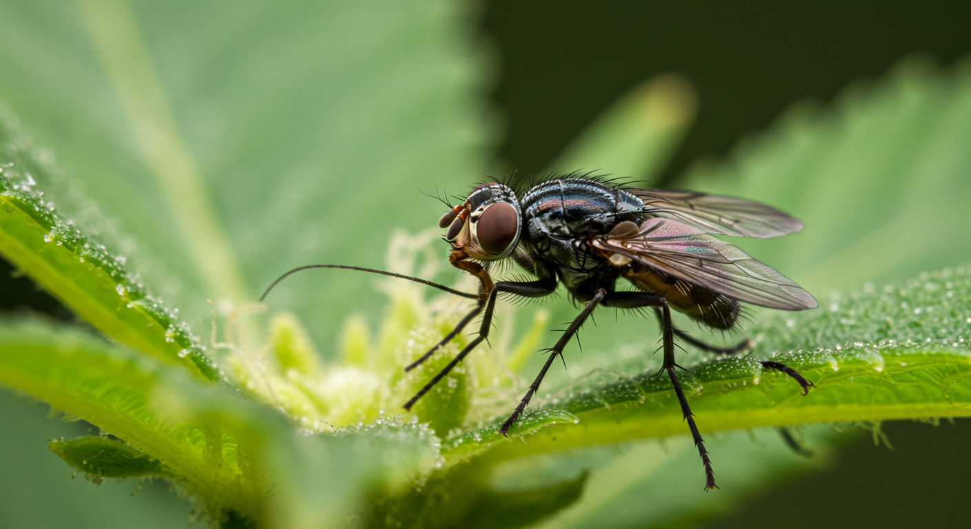 moucherons des champignons du cannabis