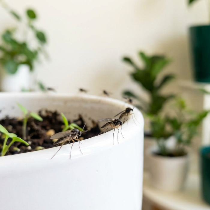 Trauermücken Larven