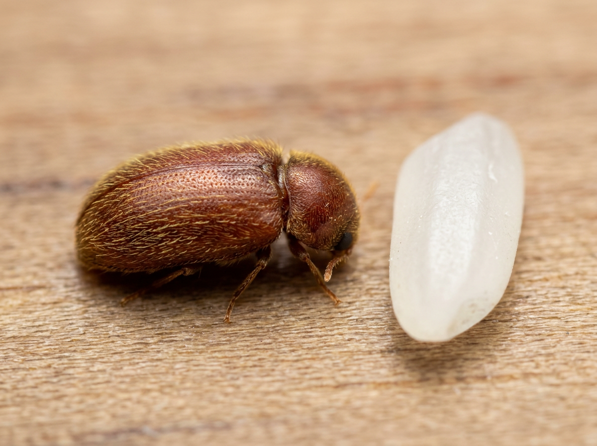 Taille du coléoptère du pain : quelle est la taille réelle des ravageurs ?