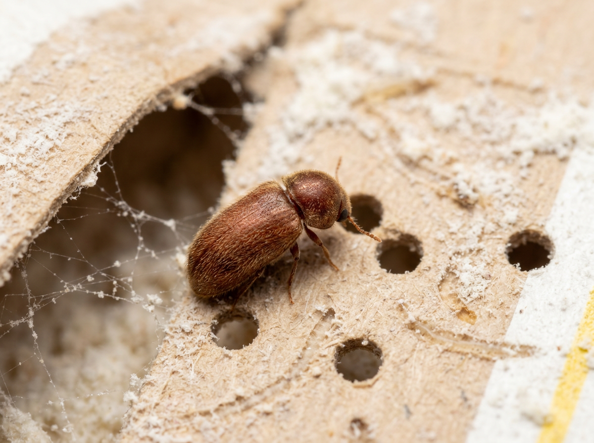 Trouver un nid de coléoptères du pain : voici comment localiser avec précision la source des larves