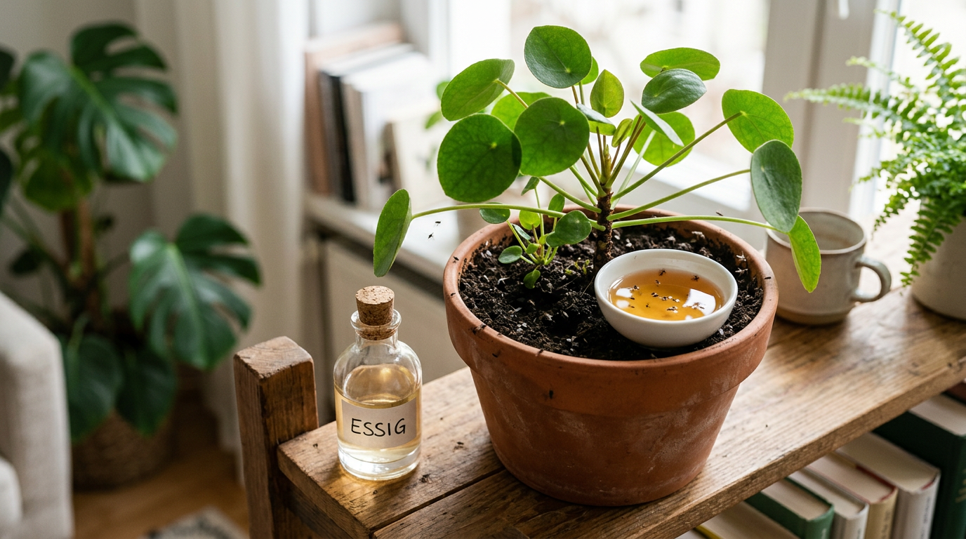 Le vinaigre contre les moucherons des terreaux