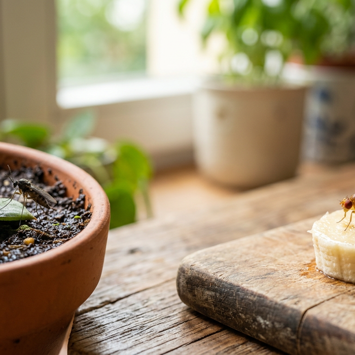 Photo de couverture : Moucherons des champignons ou mouches des fruits ? — Guide de l'artisanat d'argent