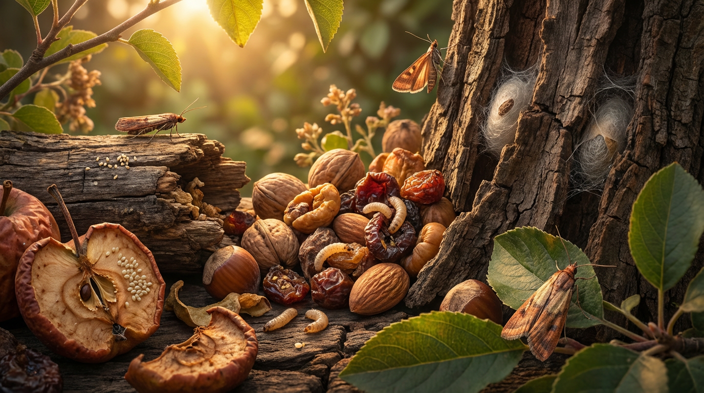 Cycle de vie de la tordeuse des fruits secs : toutes les phases et temps de développement