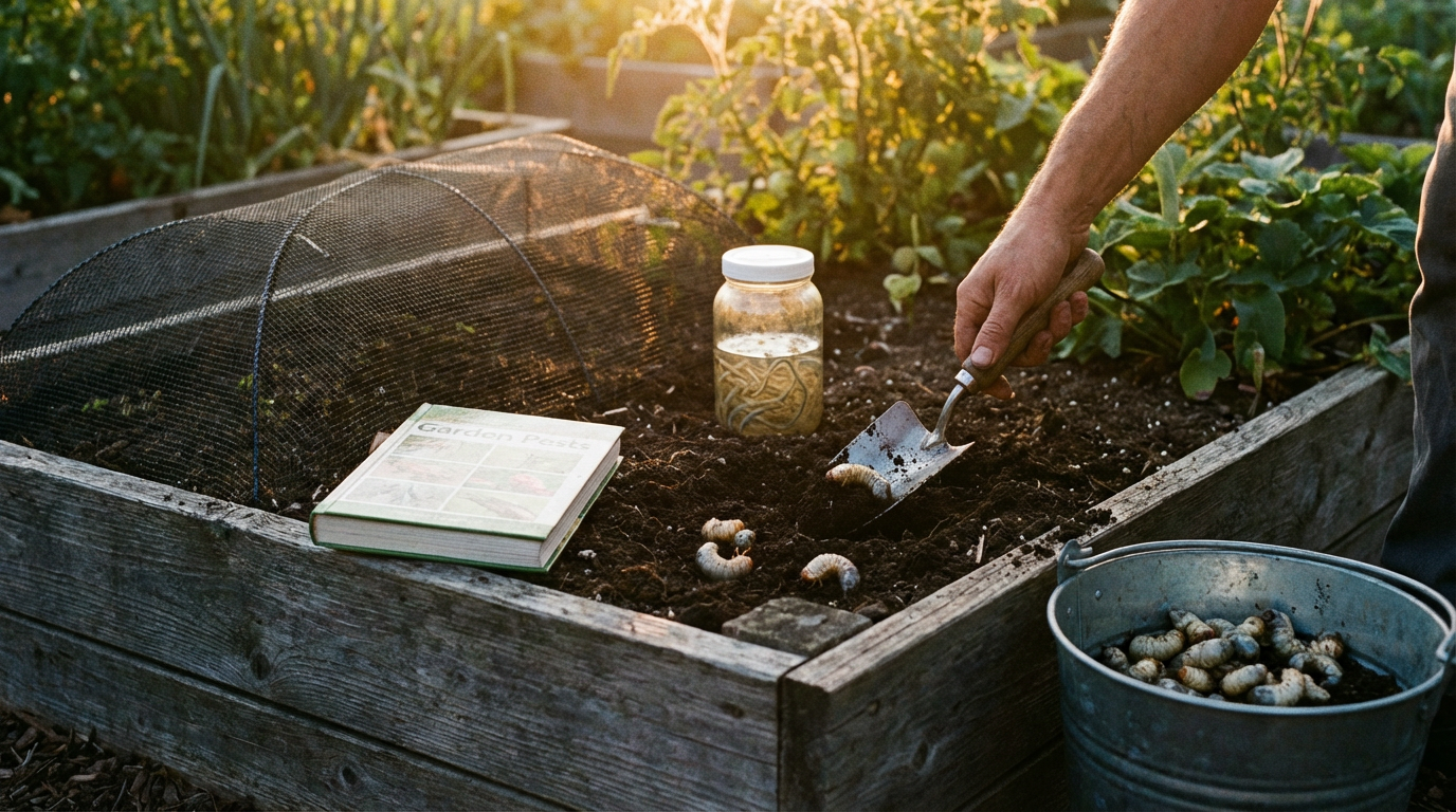 Asticots blancs épais dans les massifs surélevés : identifier, combattre et prévenir