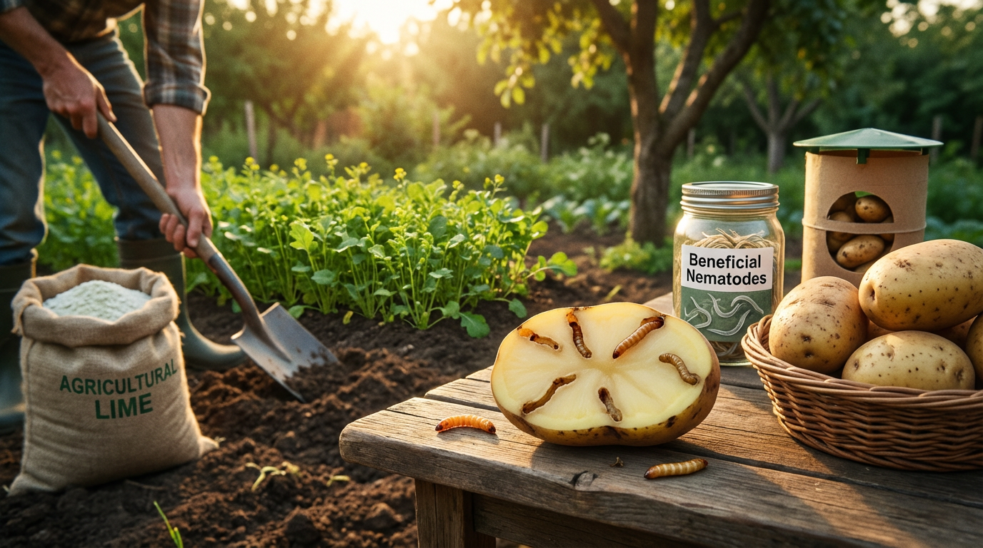 Vers fil-de-fer dans les pommes de terre : dégâts, prévention et contrôle
