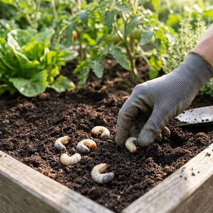 Larves dans les plates-bandes surélevées : protégez vos plantes des dommages aux racines