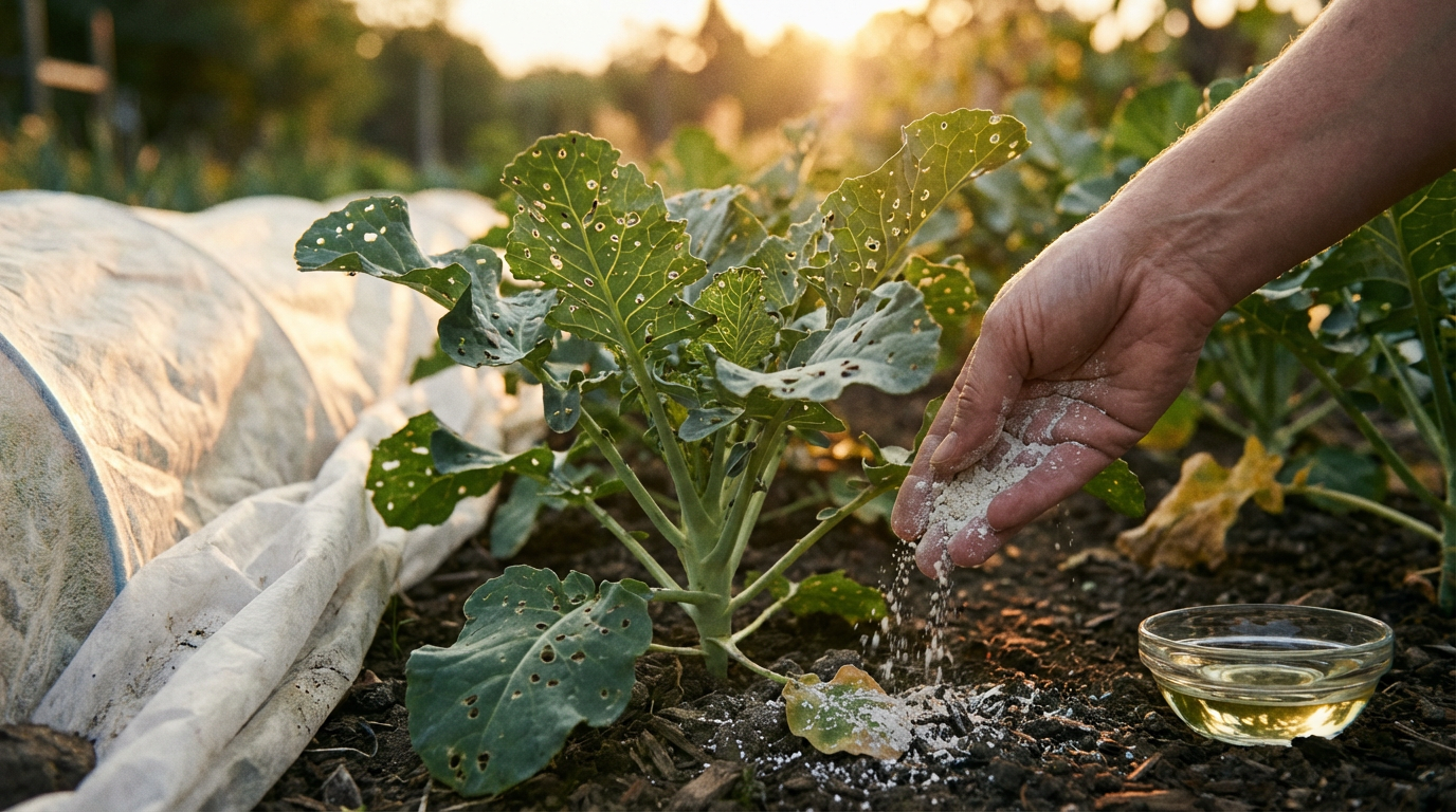 Altises sur brocoli : reconnaître les dégâts et les combattre biologiquement