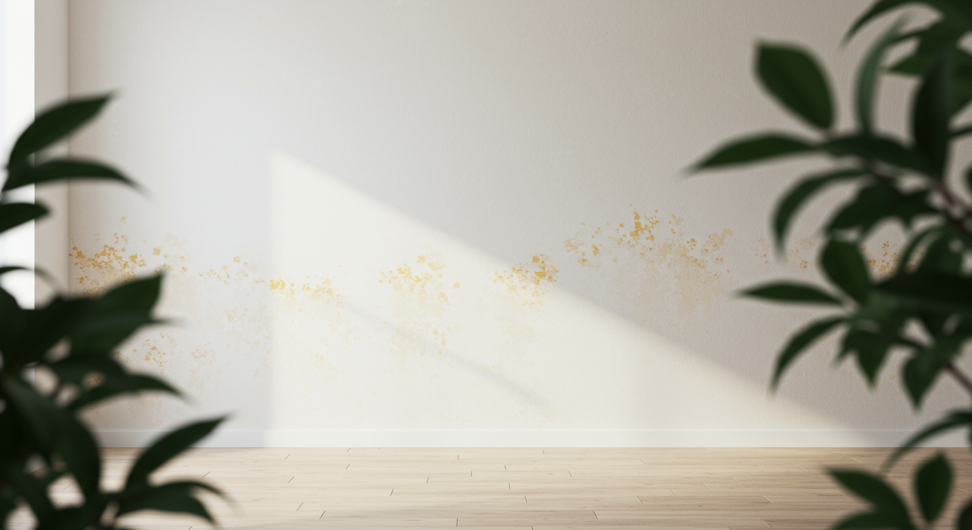 Moisissure jaune sur le mur : causes et élimination