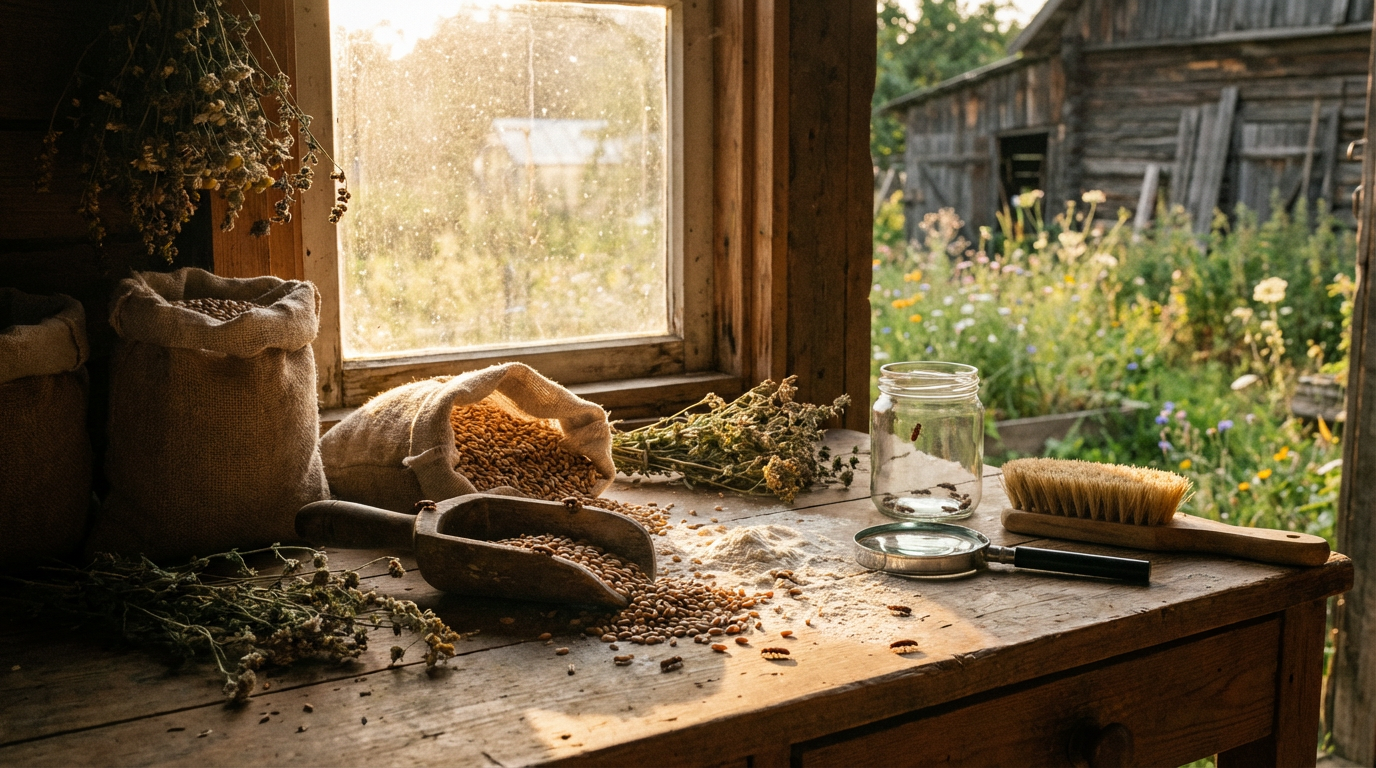 Coléoptères plats des céréales dans la maison : causes, détection et contrôle