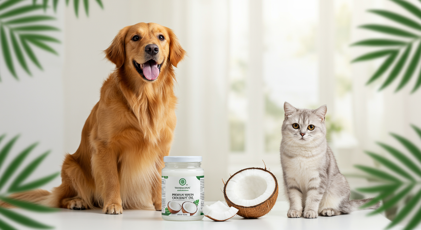 L'huile de coco est-elle efficace contre les puces chez les chiens et les chats ?