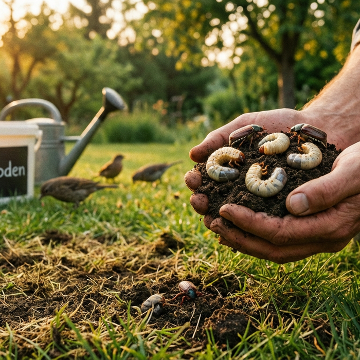 Larve du hanneton : identifiez les larves dans la pelouse et combattez-les biologiquement