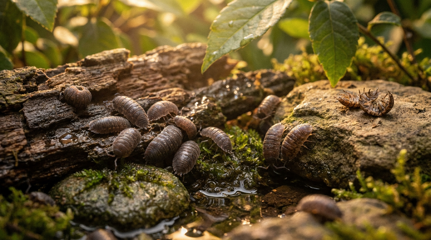 Cloportes et humidité : pourquoi ils meurent sans eau
