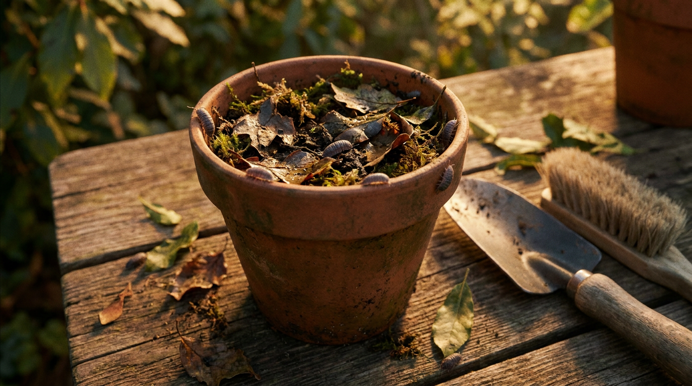 Cloportes dans les pots de fleurs : causes, signification et élimination en douceur