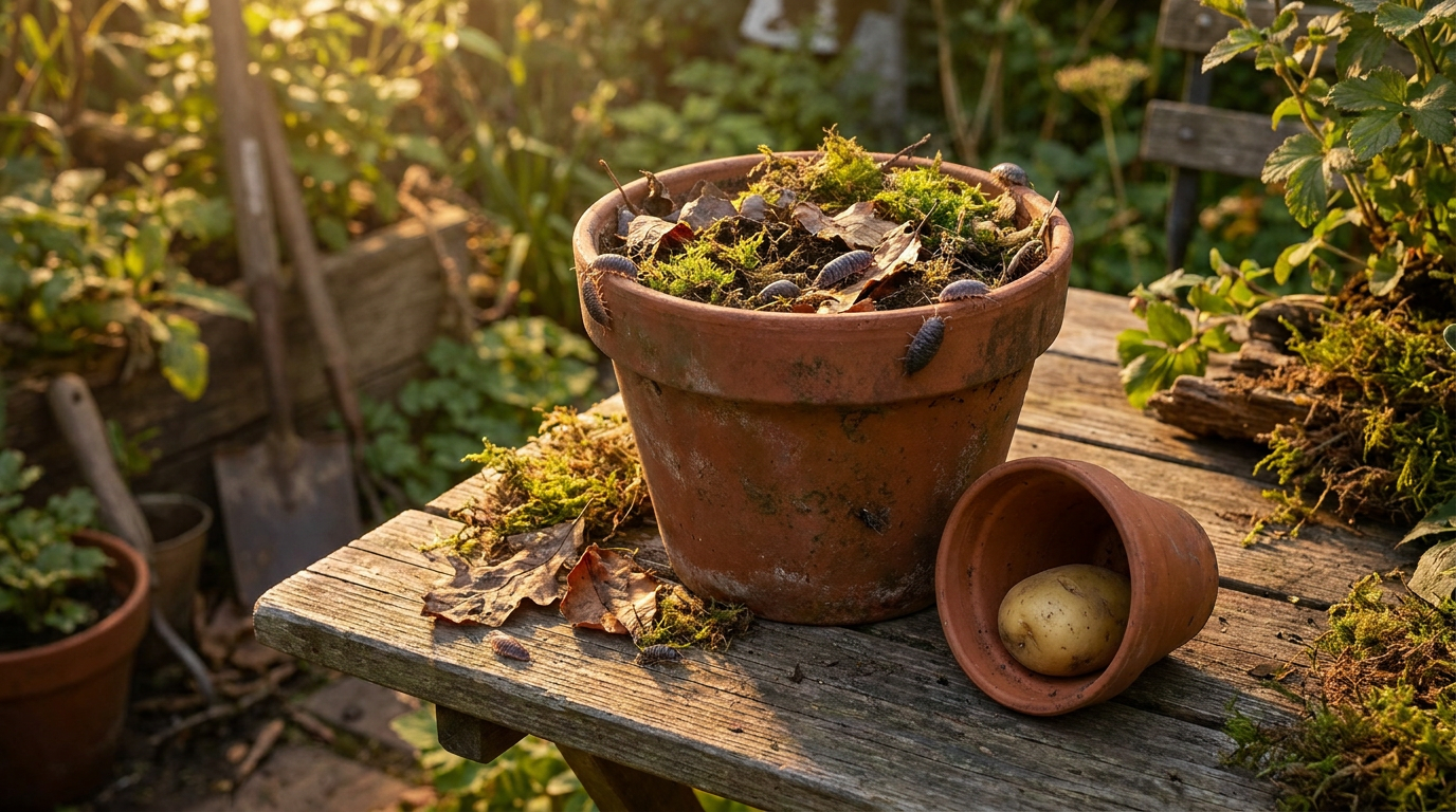 Cloportes dans les pots de fleurs : causes, bienfaits et élimination en douceur