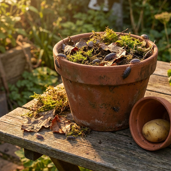 Cloportes dans les pots de fleurs : causes, bienfaits et élimination en douceur