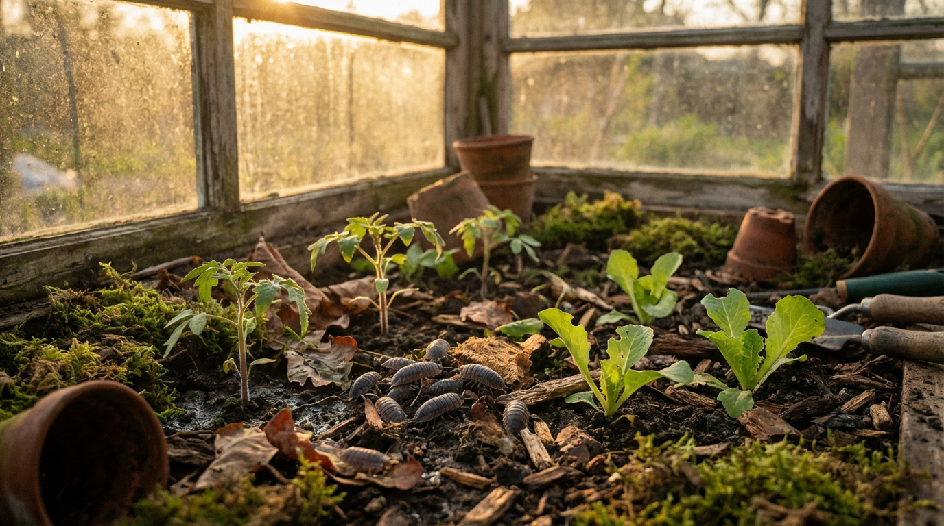 Cloportes dans la serre : aide utile ou danger pour les jeunes plants ?
