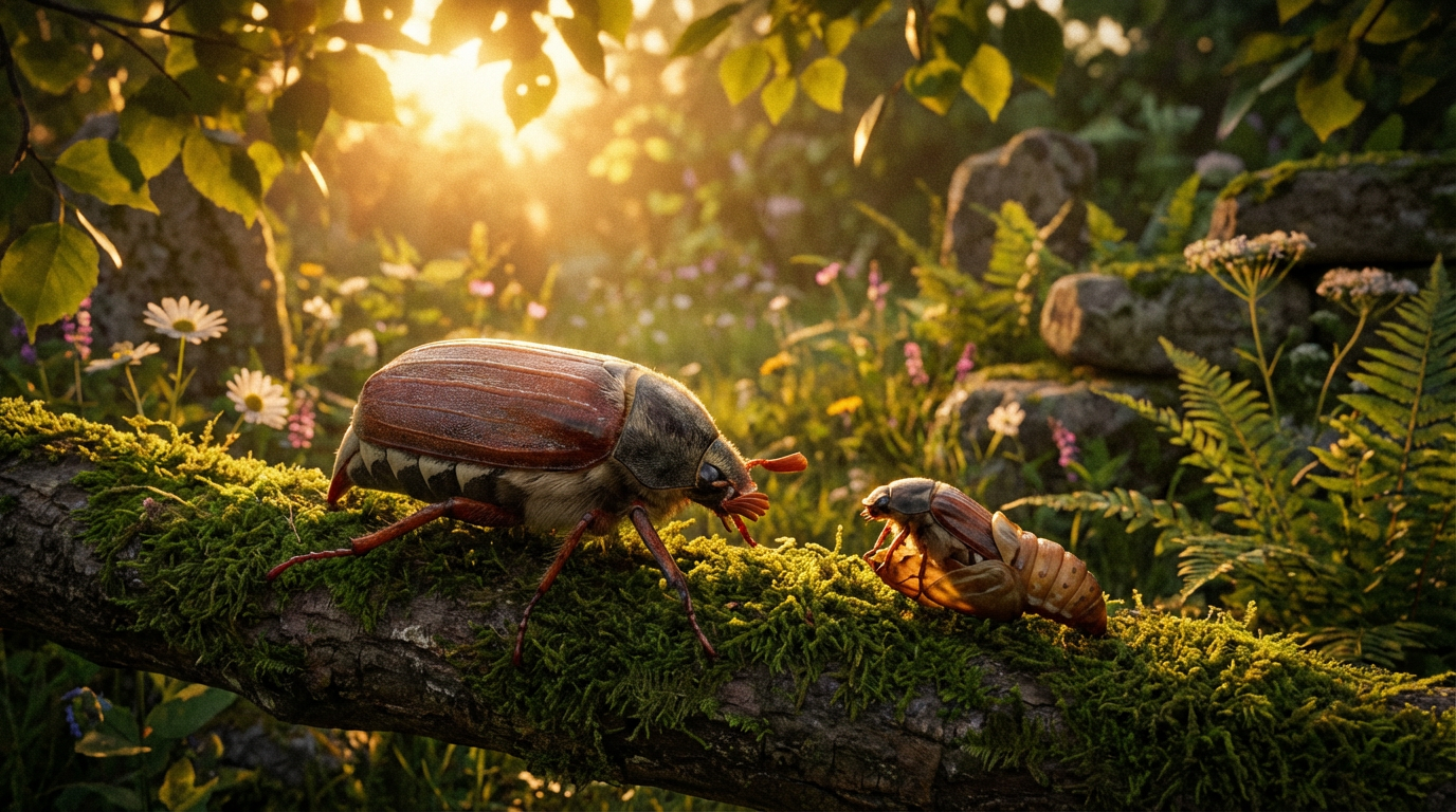Animal spirituel hanneton : signification, transformation et messages spirituels