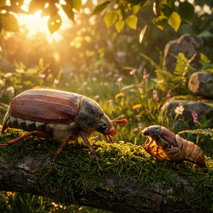 Animal spirituel hanneton : signification, transformation et messages spirituels