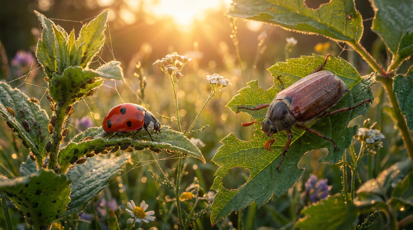 Coccinelle June beetle : reconnaître les différences et agir correctement