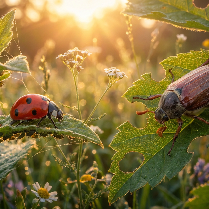 Coccinelle June beetle : reconnaître les différences et agir correctement
