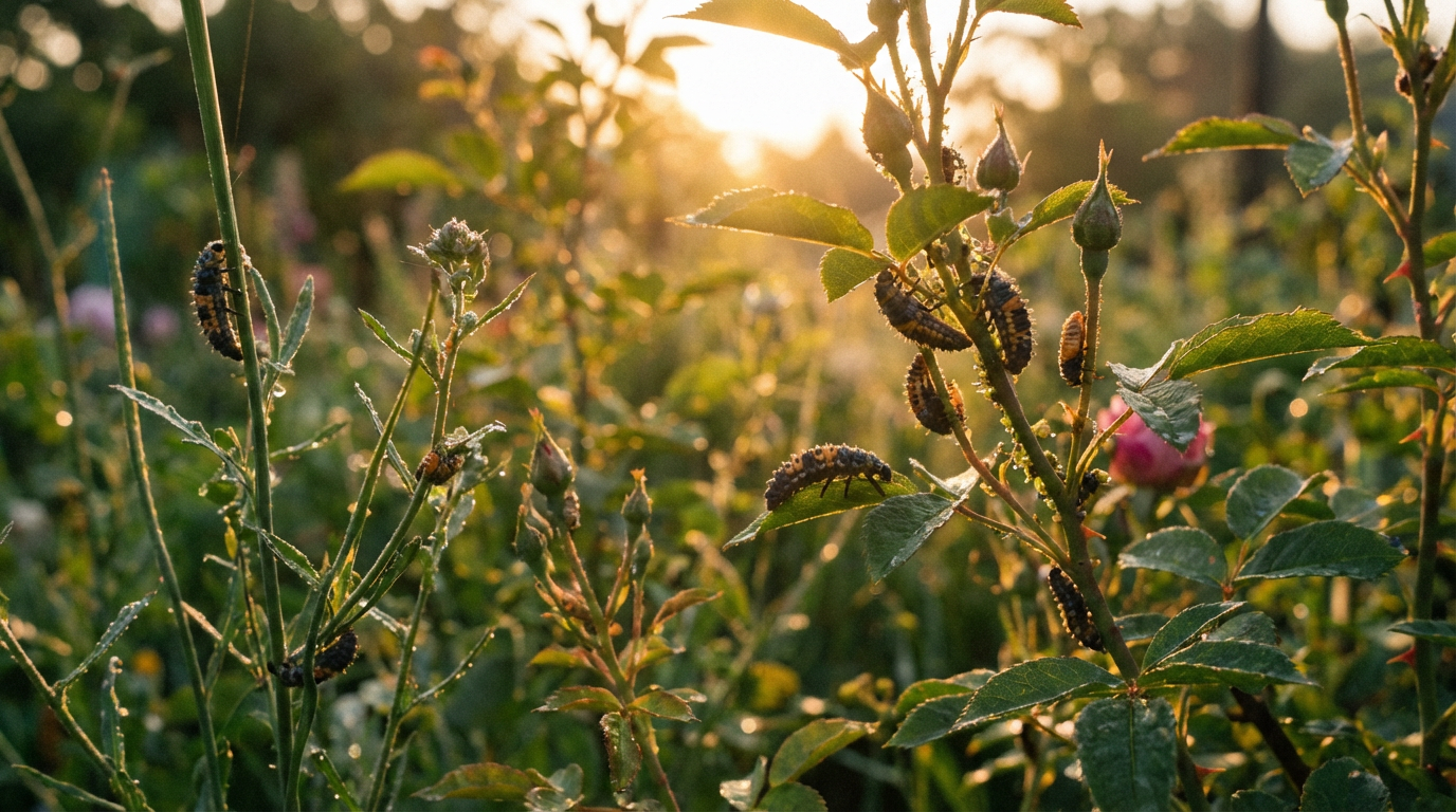 Larves de coccinelles : Tout sur les chasseurs de pucerons utiles au jardin