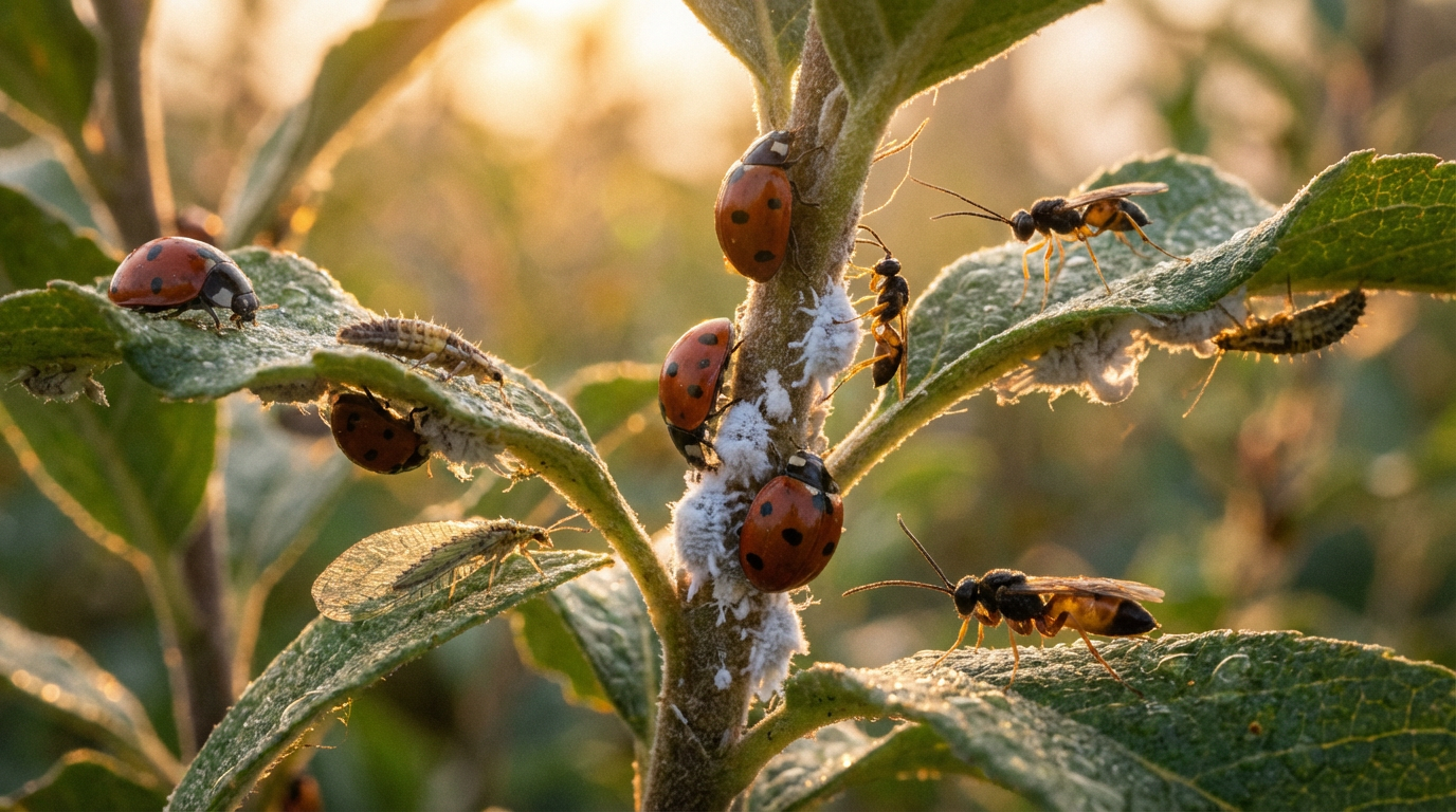 Insectes utiles contre les cochenilles : la lutte biologique en détail