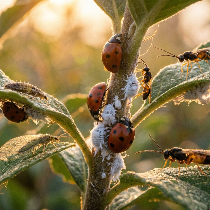 Insectes utiles contre les cochenilles : la lutte biologique en détail