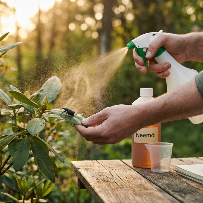 Huile de Neem contre les charançons noirs : application, posologie & conseils