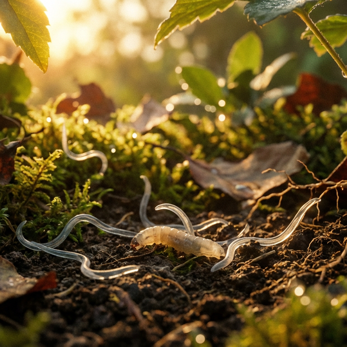 Nématodes contre les moucherons des champignons : l'arme secrète biologique