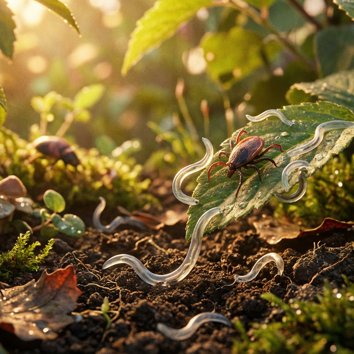 Nématodes contre tiques : lutte biologique au jardin