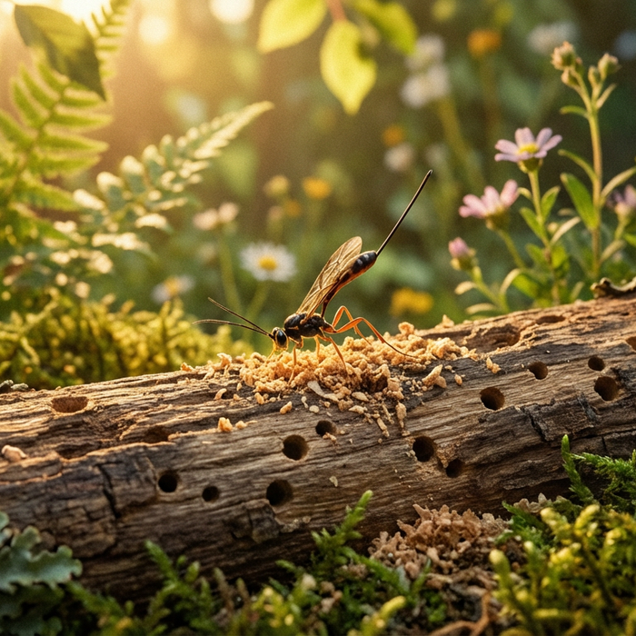 Guêpes parasites contre l'anobie : lutte biologique contre les vers à bois en détail