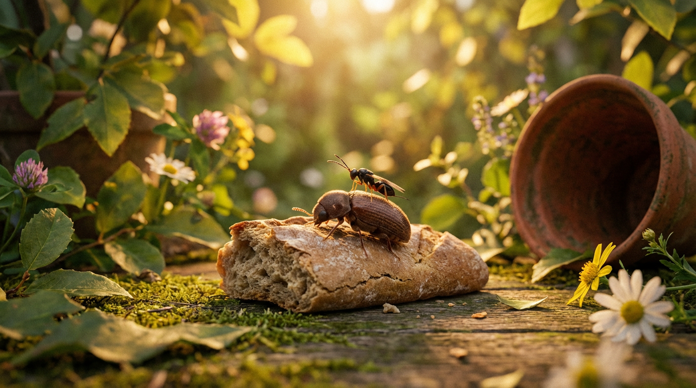 Guêpes parasites contre les chrysomèles du pain : lutte biologique avec Lariophagus