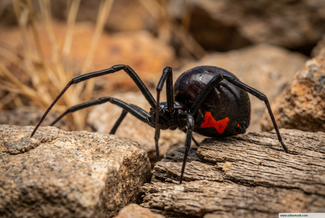 Black Widow Spider : Tout sur la détection, le danger et les proches autochtones