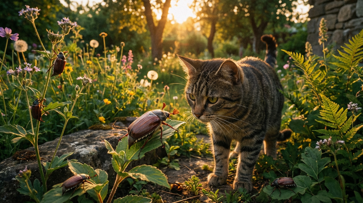 Les coléoptères de juin sont-ils toxiques pour les chats ? Tout sur les dangers et la protection