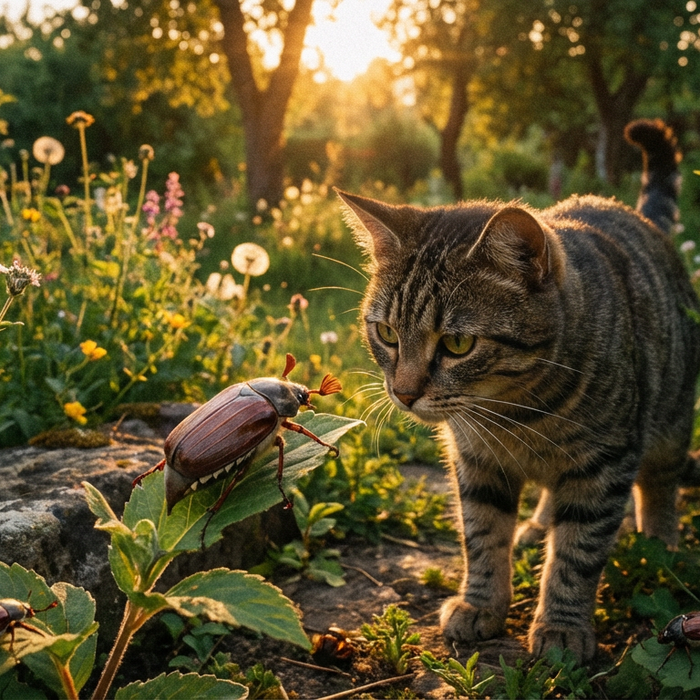 Les coléoptères de juin sont-ils toxiques pour les chats ? Tout sur les dangers et la protection