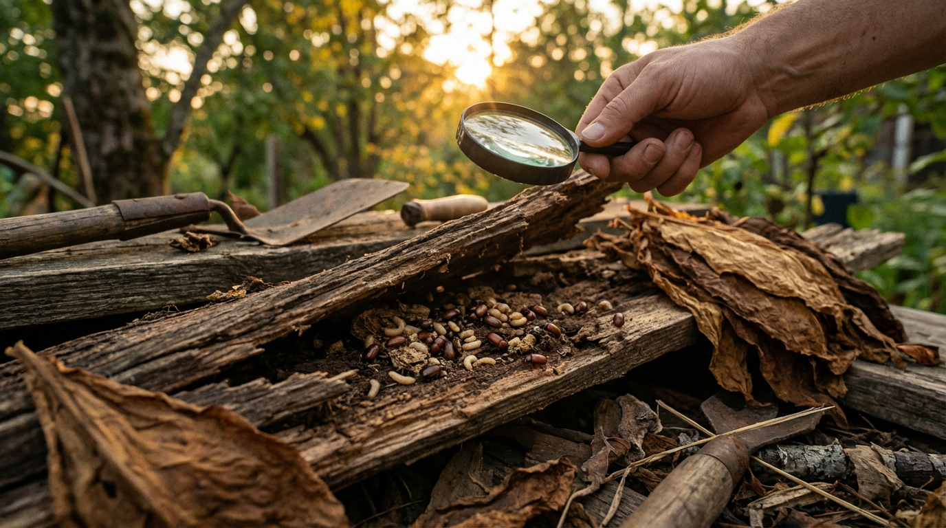 Trouver les nids de dendroctones du tabac : identifier les cachettes et éliminer efficacement les larves