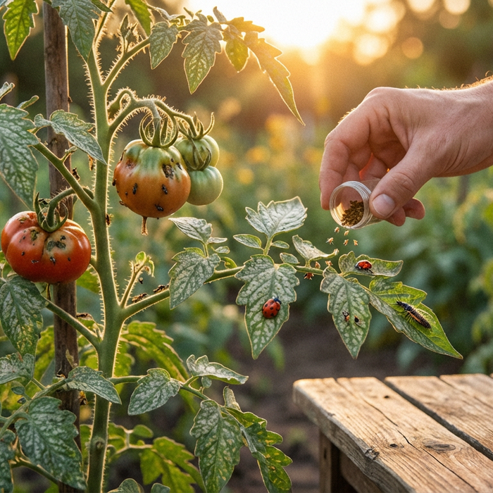Tomates Thrips : reconnaître et combattre biologiquement les symptômes nocifs