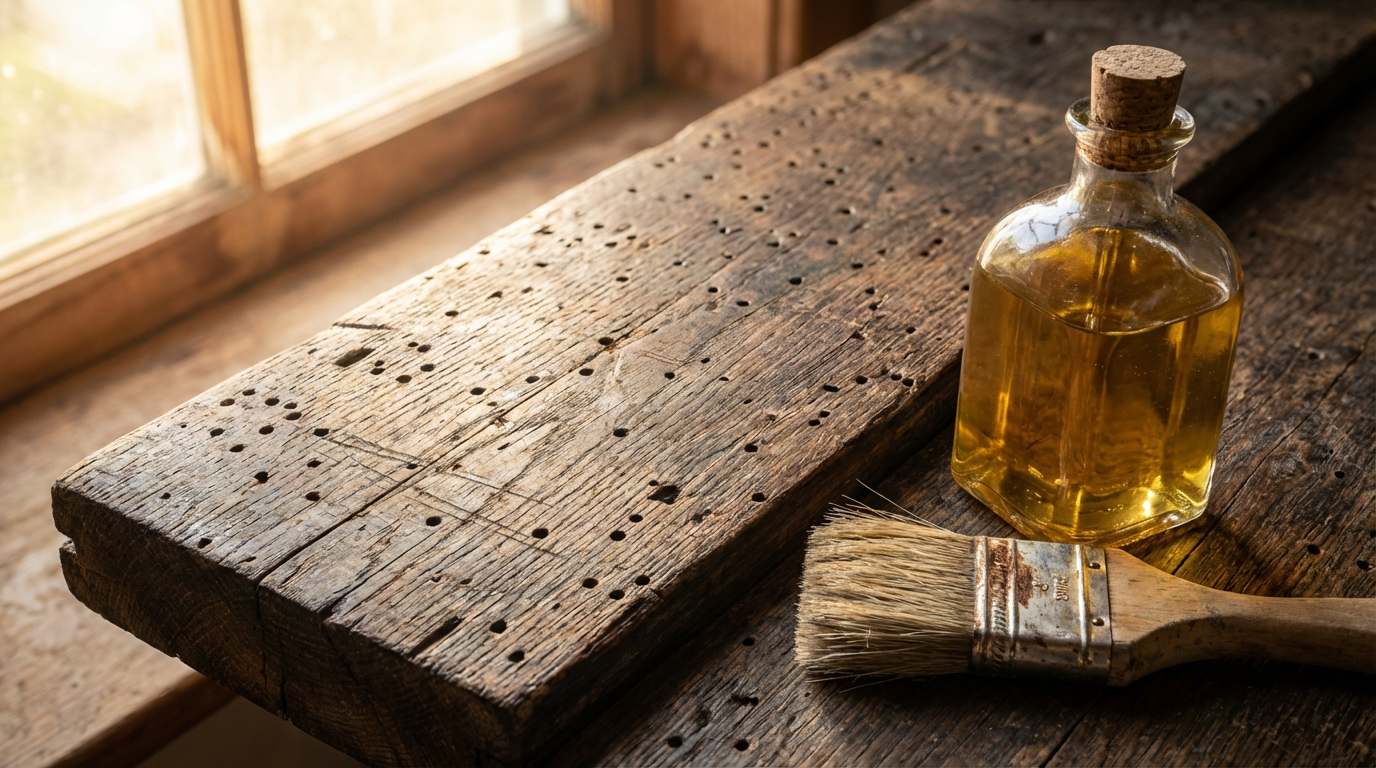 Huile de lin contre les vers du bois : protection naturelle du bois ou remède maison inefficace ?
